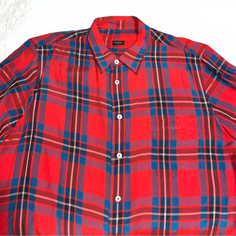 PS Paul Smith red plaid shirt - Picture 3 of 7